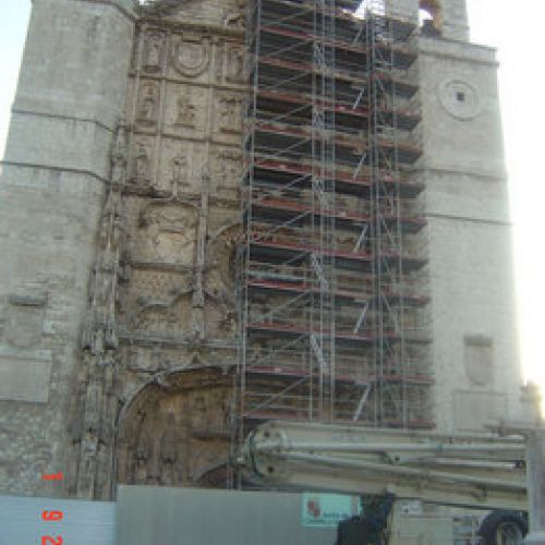 Trabajo fachada de iglesia San Pablo Valladolid