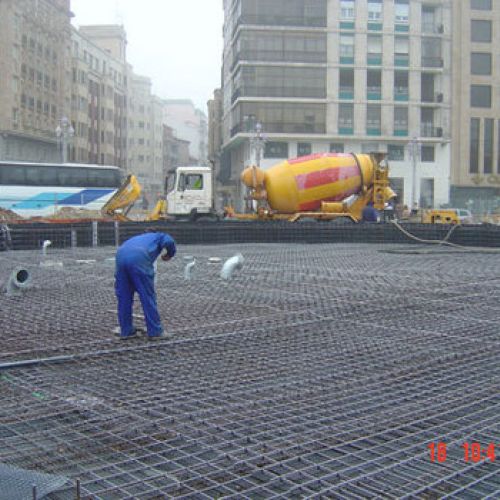Solera de hormigón en Plaza Zorrilla Valladolid