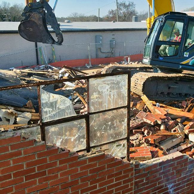 Demolición edificio